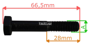 ŚRUBA M10x60 UNI 5737 10.9 ZNB 112692395/1