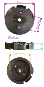 KOŁO MAGNESOWE SILNIKA STIGA RSC100 118550754/0