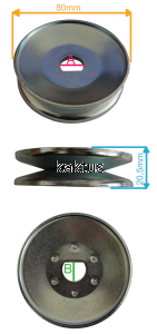 KOŁO PASOWE SILEX 95/SZCZOTKA 105 1483-2325-01