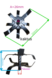 NOŻE L WEW. SILEX 50/500/75 KPL. LEWY 1483-2024-01