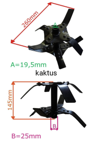 MOTYKA NOŻE GLEBOGRYZARKI STIGA 36G KOMPLET LEWY