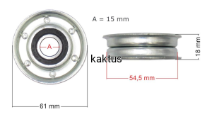 ROLKA NAPINACZA BIEGU ROBOCZEGO NAC TIP80-196-M