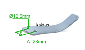NÓŻ GLEBOGR GRASS GTB8512 GTL8513 MD109-119 LEWY