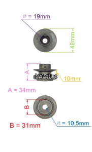 KOŁO PASOWE PRZEKŁADNI STIGA SRC775 MAŁE