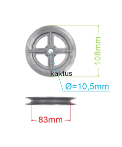 KOŁO PASOWE PRZEKŁADNI HGS 361, HGS 362, JL36X-6