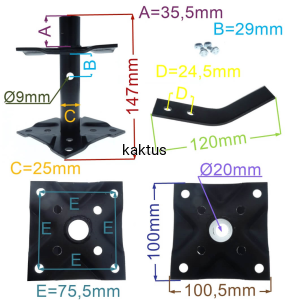 MOTYKA NÓŻ GLEBOGRYZARKI FAWORYT LIDER ZG4038 KPL.