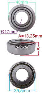 ŁOŻYSKO GLEBOGRYZARKI ZG4038BS 30203