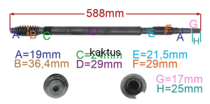 WAŁEK ŚLIMAKOWY GLEBOGRYZARKI X-GT65 NOWY TYP