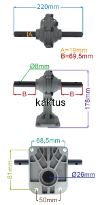 PRZEKŁADNIA GLEBOGRYZARKI EL. GEKO CG83003B