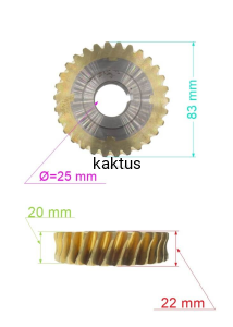 KOŁO ŚLIMAKOWE HORTMASZ X-GT65 ST TYP 30Z