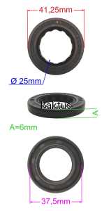 USZCZELNIACZ 25x41,25x6 OLEO-MAC EFCO NIBBI