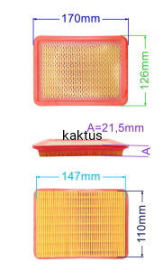 FILTR POWIETRZA LONCIN 1P61FA 1P65FA 1P68FA 1P70FA