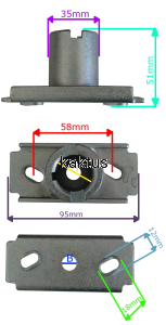 PIASTA 22MM NOŻA KOSIARKI NAC WR65704A WYS 48MM