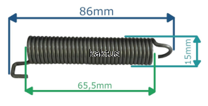 SPRĘŻYNA NAPINACZA STIGA VILLA P320 1131-1507-00