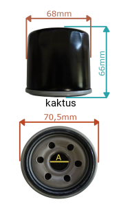 FILTR OLEJU SILNIKA LONCIN LC2P77F - 3/4CALA