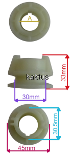KOŁO PASOWE NA WALE PLASTIK 22,2MM SH51Y190N-4W1