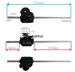 PRZEKŁADNIA NAPĘDU KOSIARKI GT 4 OTWORY 84541