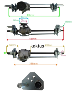 PRZEKŁADNIA KOSIARKI 340104501905 Z OSIĄ