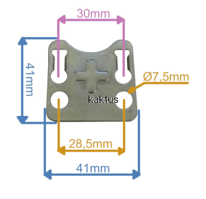 PROWADNICA 41X41MM ZAWORÓW SILNIK 56FA YLK40N P100