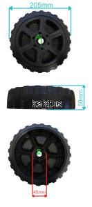 KOŁO 205MM HANDY FAWORYT JT51N196-4W1 JT51BS625