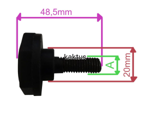 ŚRUBA NOŻA M10X1,5X28MM KOSIARKI GRIZZLY ERM 1000