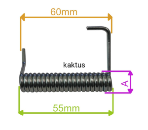 SPRĘŻYNA OSŁONY BOCZNEGO WYRZ. FAWORYT DK46N150