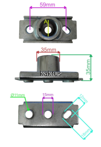PIASTA NOŻA 22MM KOSIARKI LIDER SH46 SH48