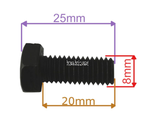 ŚRUBA NOŻA M8X1,25X20MM FAWORYT KC1500 GRIZZLY ERM