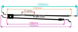 LINKA HAMULCA NAPĘDU KOSIARKI GRIZZLY 5055BRM 4640
