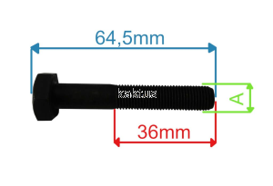 ŚRUBA NOŻA 3/8" 58MM KOSIARKI GRASS G-FORCE XSZ46