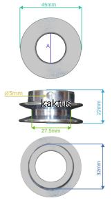 KOŁO PASOWE 22MM KOSIARKI GRASS G-FORCE XSZ51