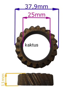 ŚLIMACZNICA NAPĘDU KOSIARKI WORD 5692220031 20Z