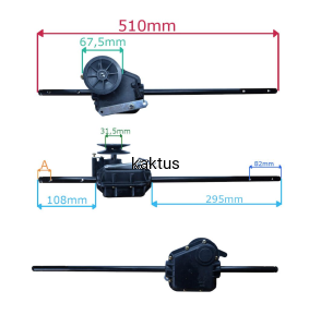 PRZEKŁADNIA NAPĘDU GRASS GTM560 N. TYP 4 OTWORY
