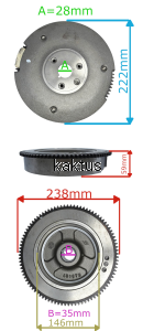 KOŁO MAGNESOWE SILNIKA HONDA GX GXV 630 660 690