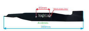 LISTWA TNĄCA 380 MM AL-KO CLASSIC 3.82SE ZAMIENNIK