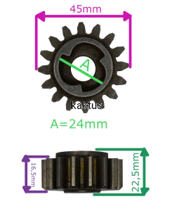 ZĘBATKA NAPĘDU KOŁA PRAWA MTD 717-04457