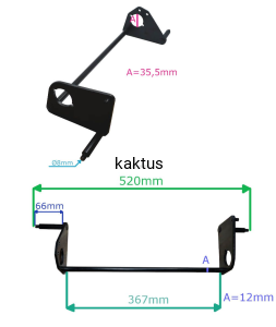 OŚ TYLNIA KOSIARKI NAC LS46 S461