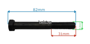 ŚRUBA NOŻA  3/8" 75MM TWIN55SEV 112736820/0