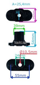 PIASTA NOŻA KOSIARKI NAC BEZ NAPĘDU 25MM WYS50,5MM
