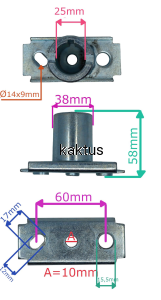 PIASTA 25,4X55 SH48 SH53 Z NAP SP LM480S-40142-01A