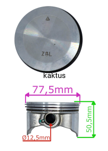 TŁOK KPL SILNIKA HONDA GXV 630 660 690 RH