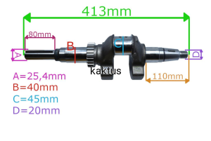 WAŁ KORBOWY HONDA GXV 630 660 690 RH