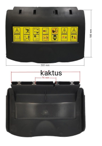 KLAPA KOSZA KOSIARKI GRASSMEISTER JR KANWOD