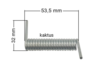 SPRĘŻYNA KLAPY KOSZA KOSIARKI GRASSMEISTER 51R