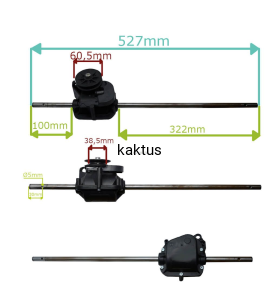 PRZEKŁADNIA NAPĘDU KOSIARKI C53S DŁ 527MM WER 2