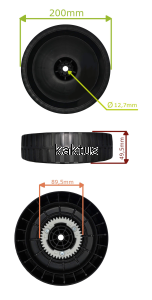 KOŁO 200MM TYLNE KOSIARKI MURRAY 704806 42Z