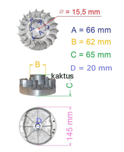 KOŁO MAGNESOWE SILNIKA KOSIARKI ZONGSHEN XP140