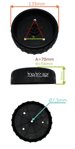 KOŁO 135MM KOSIARKI STIGA 118810081/0