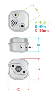 TŁUMIK KOSIARKI FAWORYT DK46N150-4W1 DK41N130