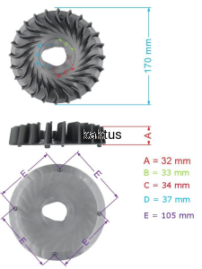 WENTYLATOR KOŁA MAGN LIDER DK53N225E-4W1 BIAŁY, CZ